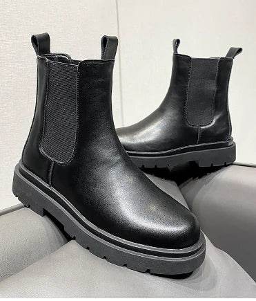 Men's High-Top Thick-Soled Martin Boots for Every Look - Solstik