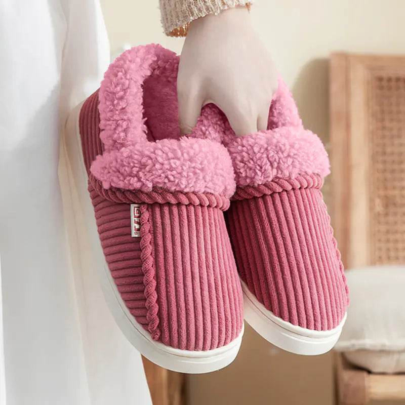 Women's Anti-Slip Cotton Slippers for Home Use - Solstik