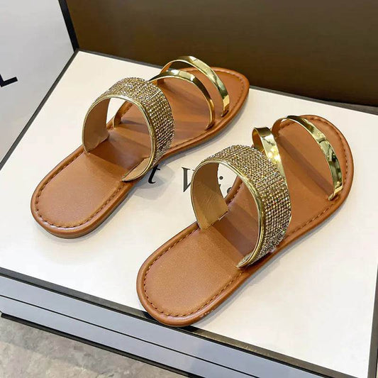 Women's Summer Fashion Flat Slippers and Beach Sandals - Solstik