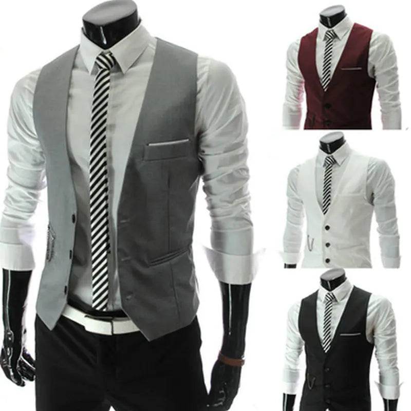 Men's Slim Fit Business Casual Vest - Solstik