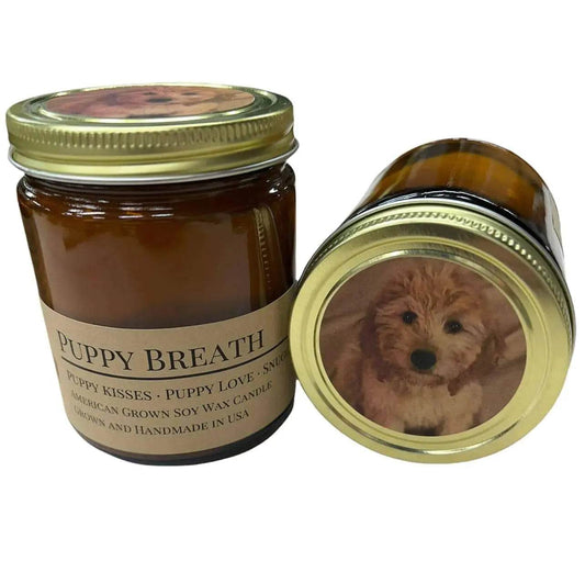 Prairie Essence Soy Wax Candle - Puppy Breath Scent - Solstik #