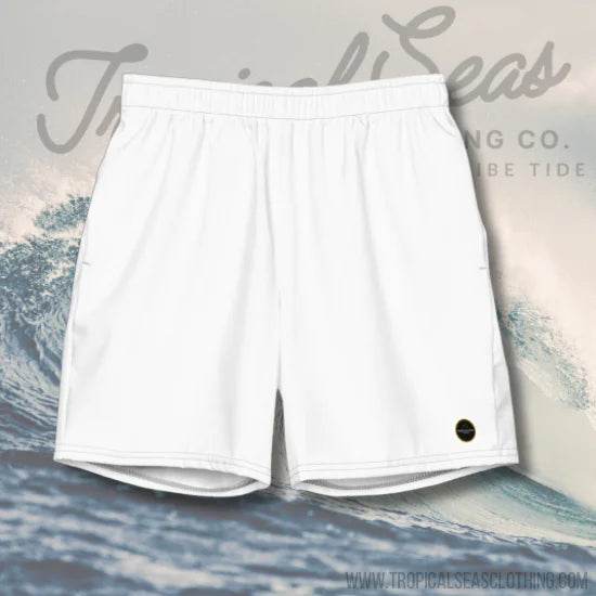 Men's Eco-Friendly White Surf Shorts - Solstik
