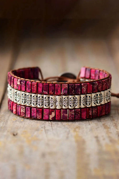 Artisan Crafted Triple Stone Bracelet - Solstik