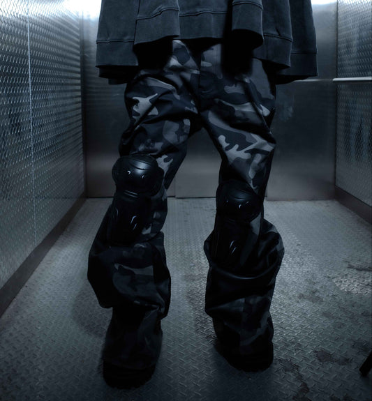 BL MUDCAMO FLARED LEATHER PANT
