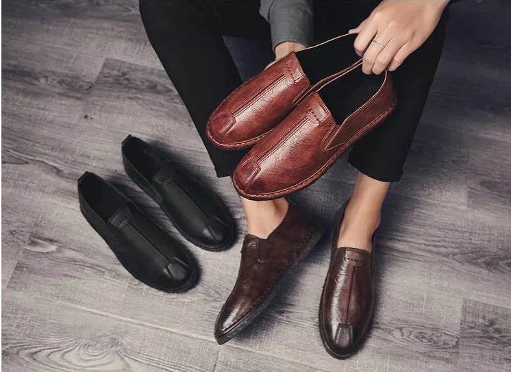 Stylish Spring Men's Slip-On Loafers for Casual Wear - Solstik