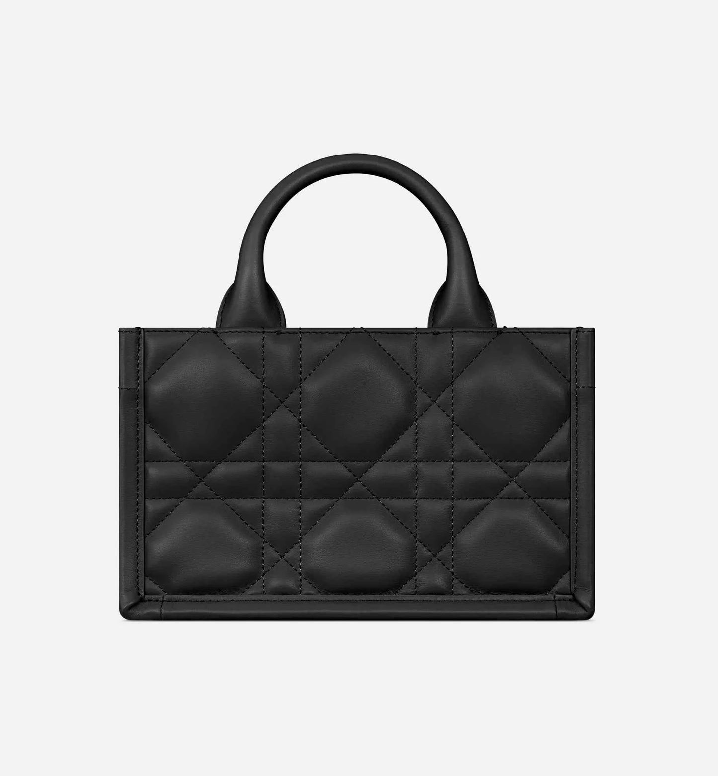 Mini Book Tote Black Macrocannage Calfskin
