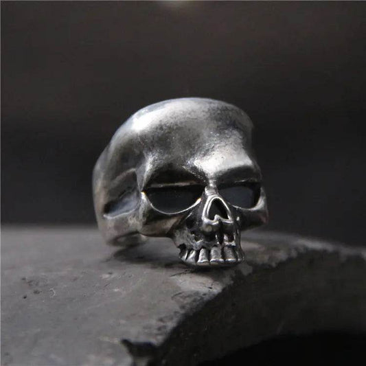 Personalized S925 Sterling Silver Skull Ring - Solstik