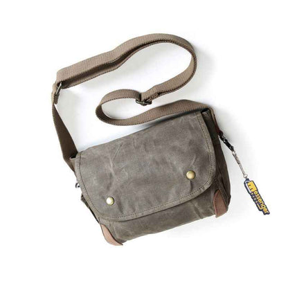 Small Waxed Canvas Crossbody Bag