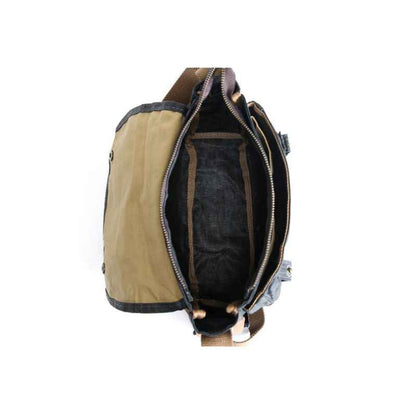 Small Waxed Canvas Crossbody Bag