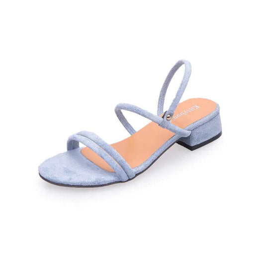 Chic Strap Squared Heel Sandals - Solstik