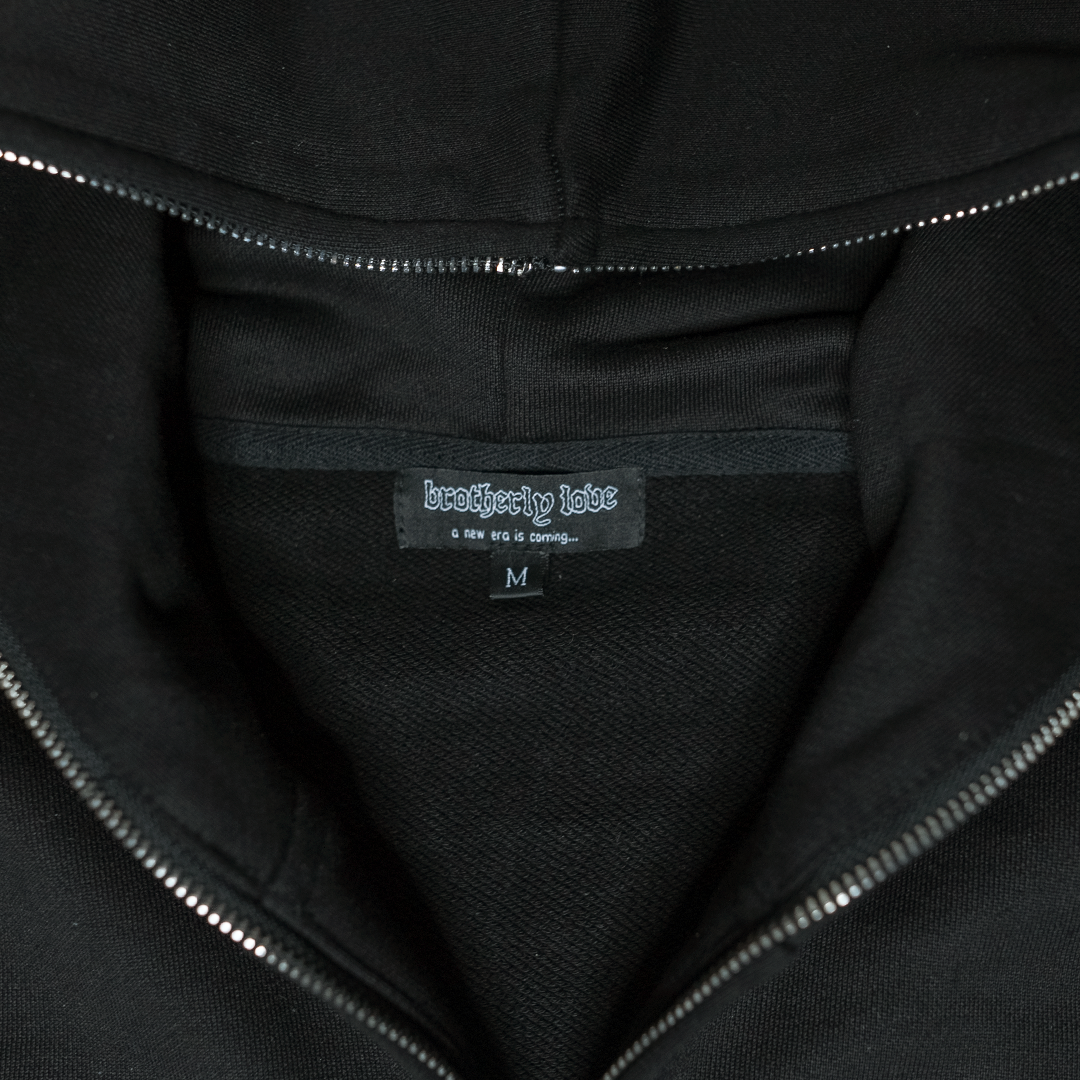 BL WEBSTAR FULL ZIP HOODIE (BLACK/WHITE)