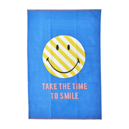 Cotton Tea Towel - Blue - Smiley®