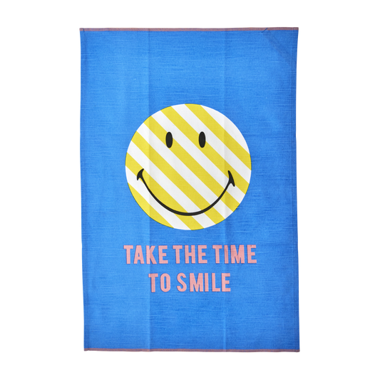 Cotton Tea Towel - Blue - Smiley®