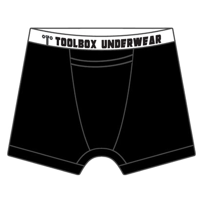 Toolbox Underwear - The Classic Solid Briefs - Black