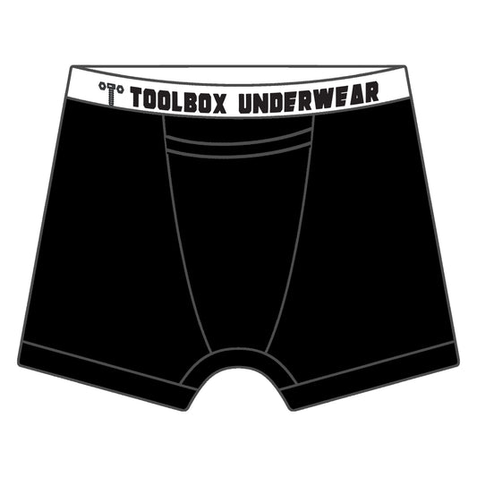 Toolbox Underwear - The Classic Solid Briefs - Black