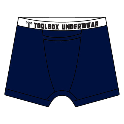 Toolbox Underwear - The Classic Solid Briefs - Navy