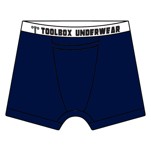 Toolbox Underwear - The Classic Solid Briefs - Navy