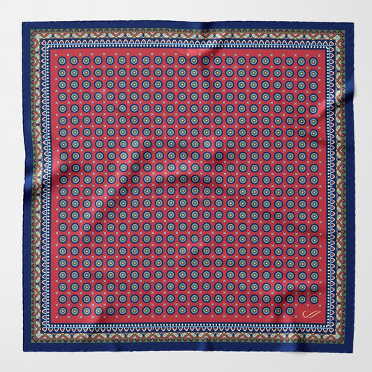 Toscana - Silk Neckerchief - Cranberry - Solstik