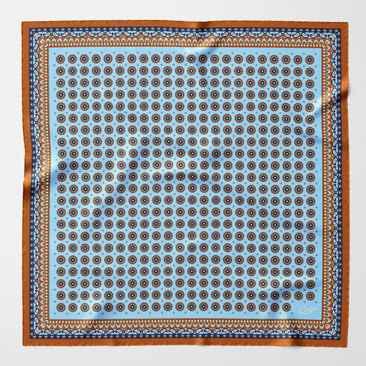 Toscana - Silk Neckerchief - Sky Blue - Solstik