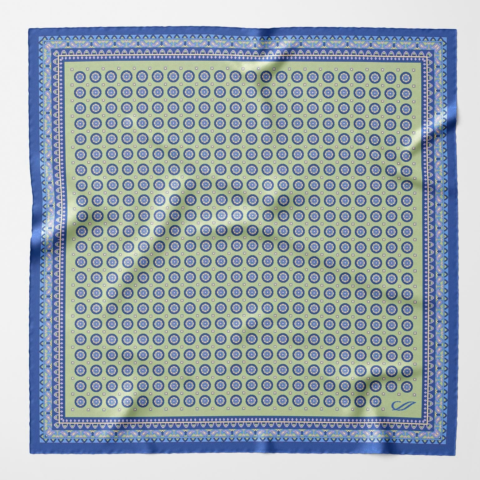 Toscana - Silk Neckerchief - Pistachio - Solstik