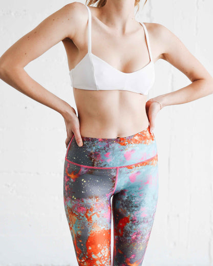 Women's UPF 50+ Sun Protective Swim Leggings - Koi Pond