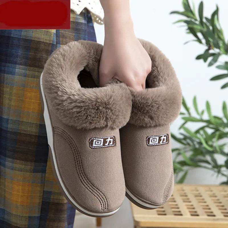 Women's Anti-Slip Cotton Slippers for Home Use - Solstik