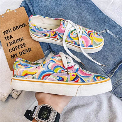 Colorful Couple's Low-tops - Solstik