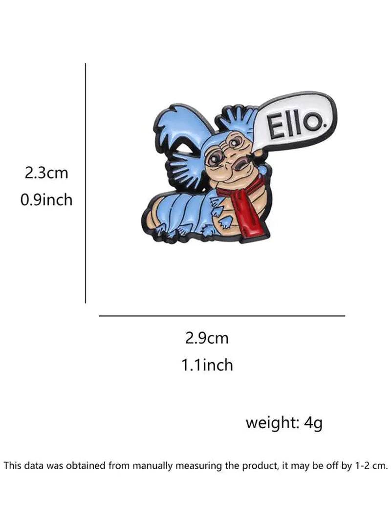 Cartoon Monster Design Brooch, Cute Cartoon Badge for Daily Clothing Decor, Trendy All-Match & Exquisite Brooch for Birthday Gift - Solstik