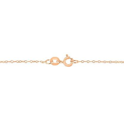 AGS 10K Gold Round Diamond Solitaire Pendant Necklace - Solstik