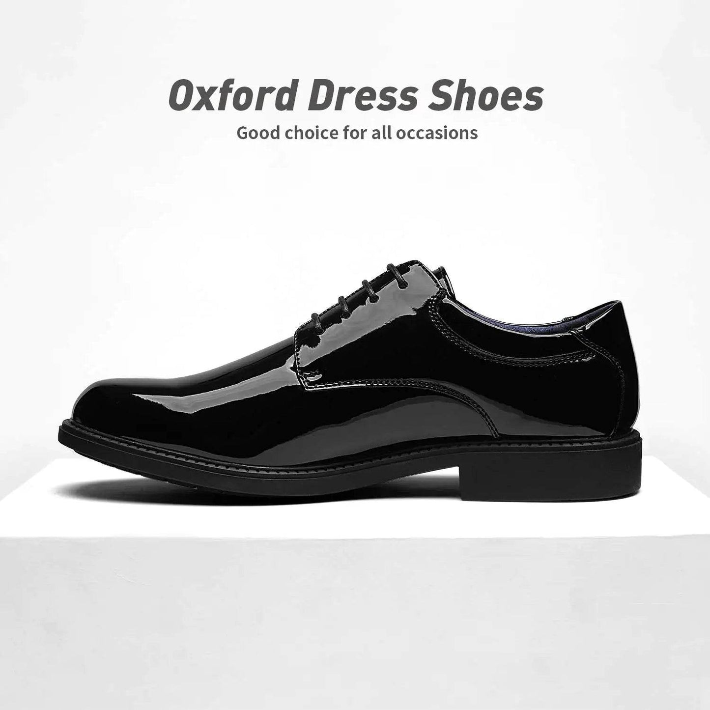 Marc Men's Black Oxford Dress Shoes Lace-up Size 8.5 - Solstik