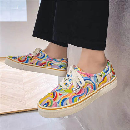Colorful Couple's Low-tops - Solstik