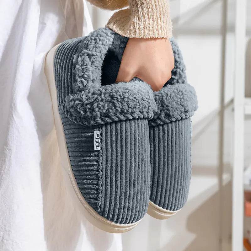 Women's Anti-Slip Cotton Slippers for Home Use - Solstik
