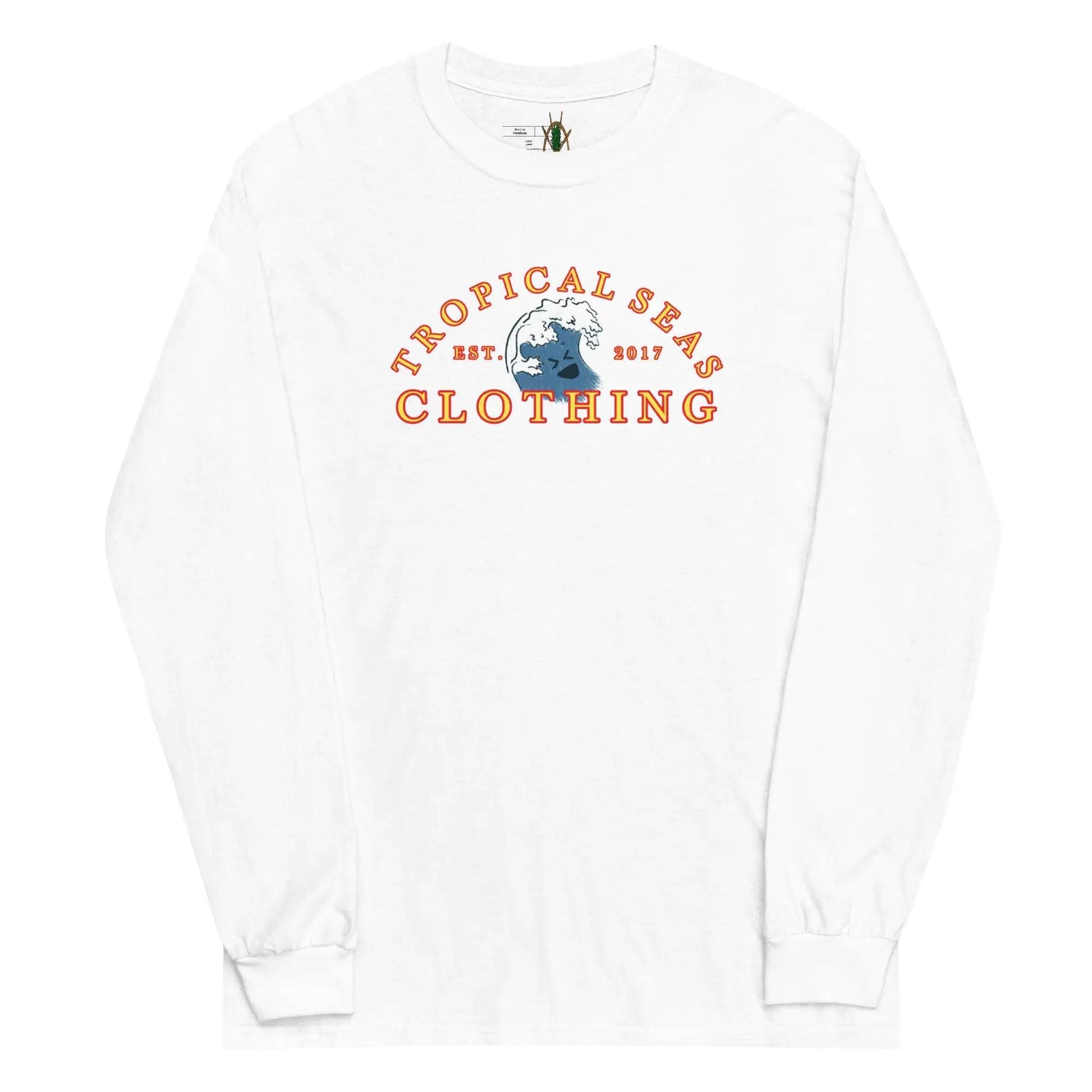 Men's Tropical Wave Long Sleeve Shirt - Solstik