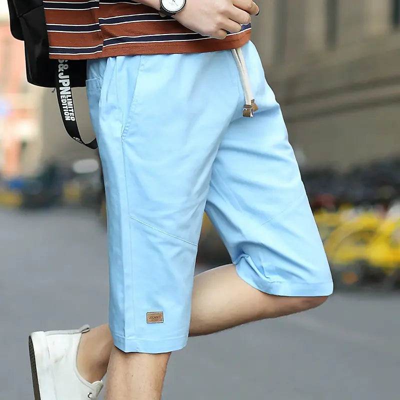 Casual Cotton Loose-Fit Five-Point Sports Pants - Solstik