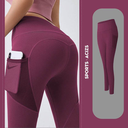 Women's High- Waisted Yoga Pants With Pockets and Tummy Control - Solstik