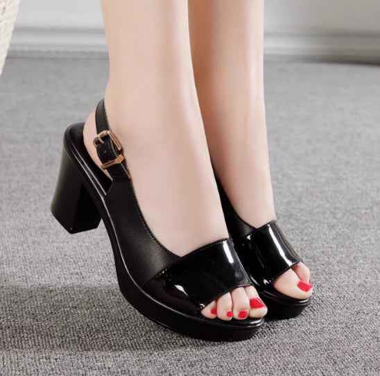 Korean Version New Summer Women's Anti Slip High-heeled Cool Mop