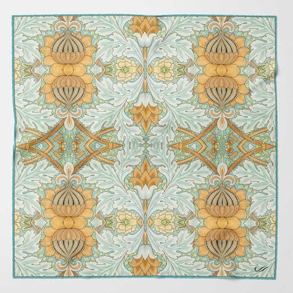 Londra - Silk Pocket Square - Aqua - Solstik