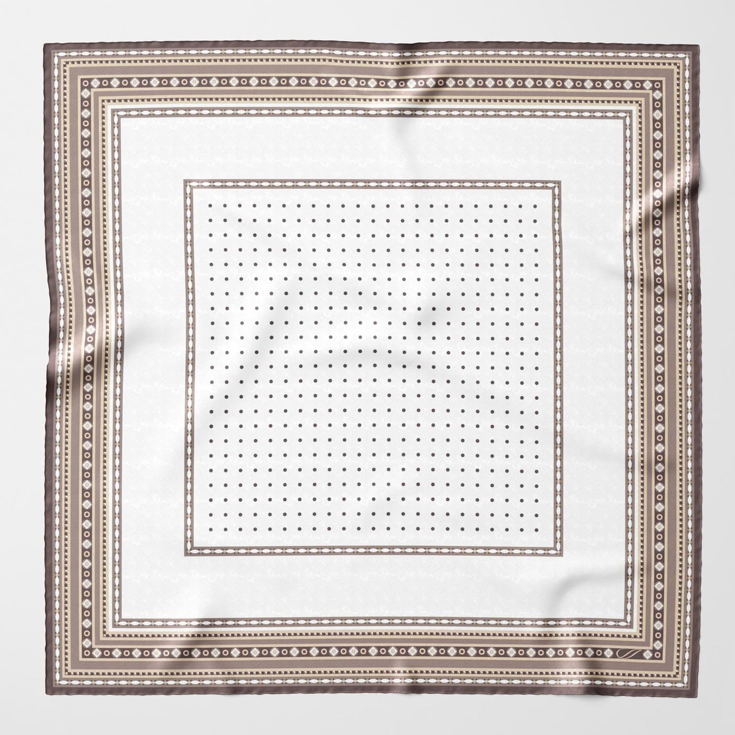 Pois - Silk Pocket Square - Sand - Solstik