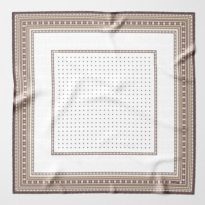 Pois - Silk Pocket Square - Sand - Solstik