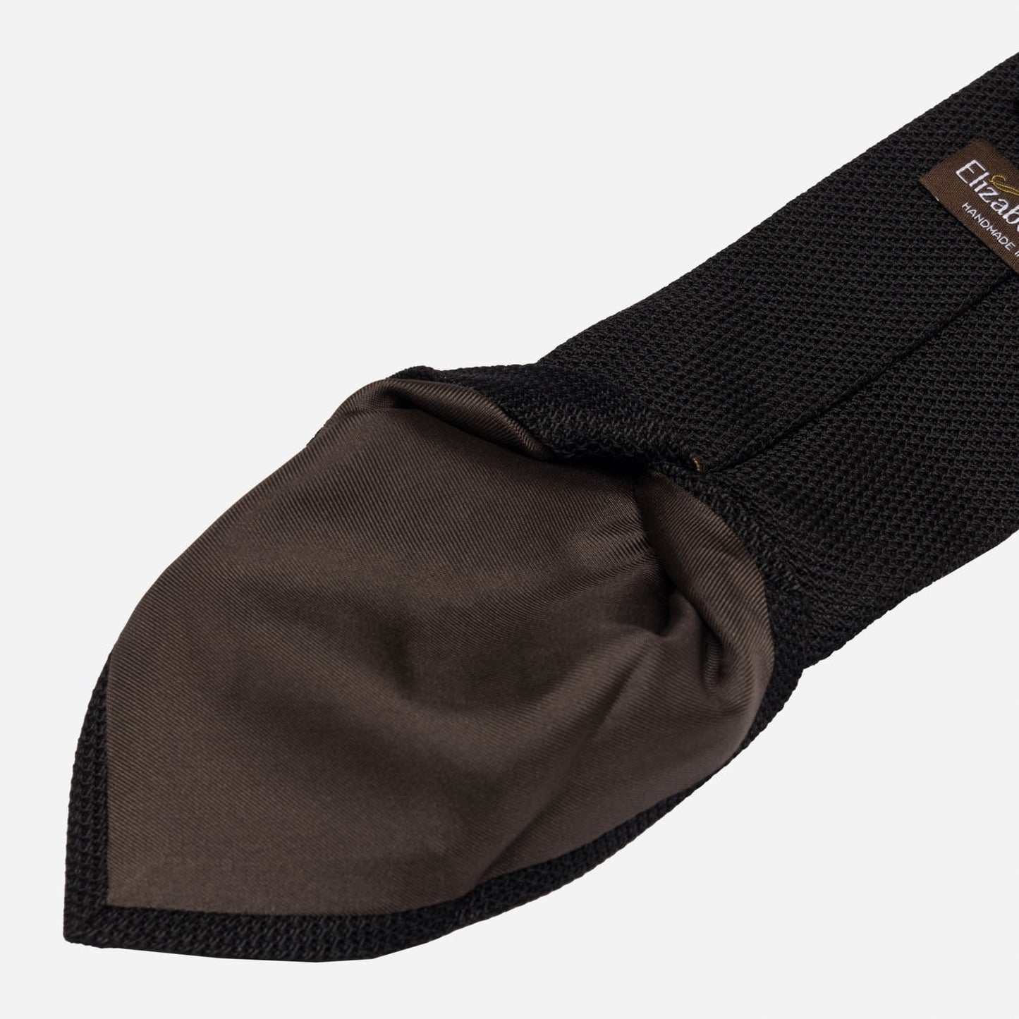 Nero - Black Silk Grenadine Tie - Solstik