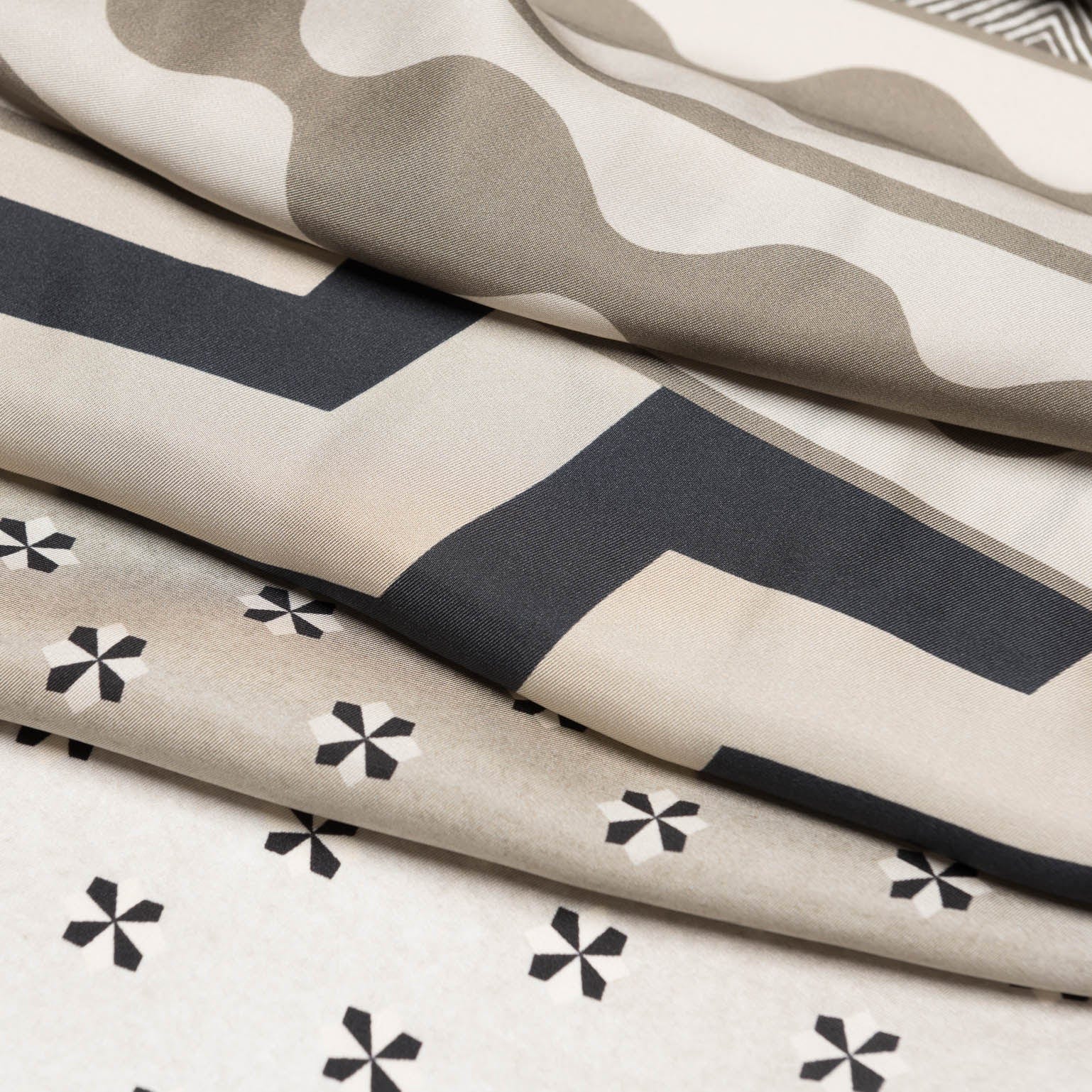 Atri - Long Silk Scarf - Sand - Solstik
