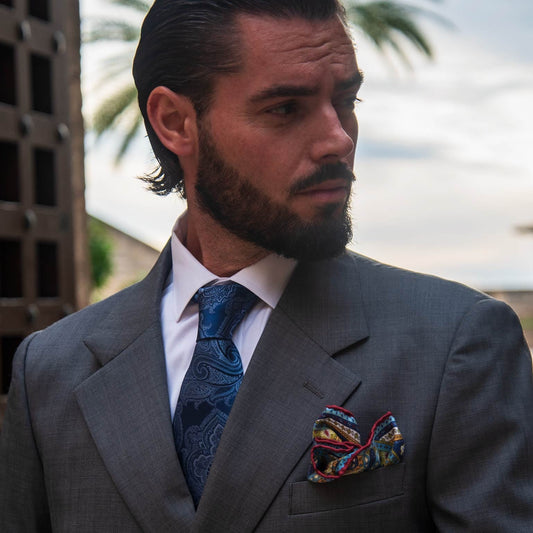 Cortina - Silk Jacquard Tie - Royal Blue - Solstik
