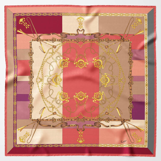 Gabriella - Silk Foulard - Rosewood - Solstik