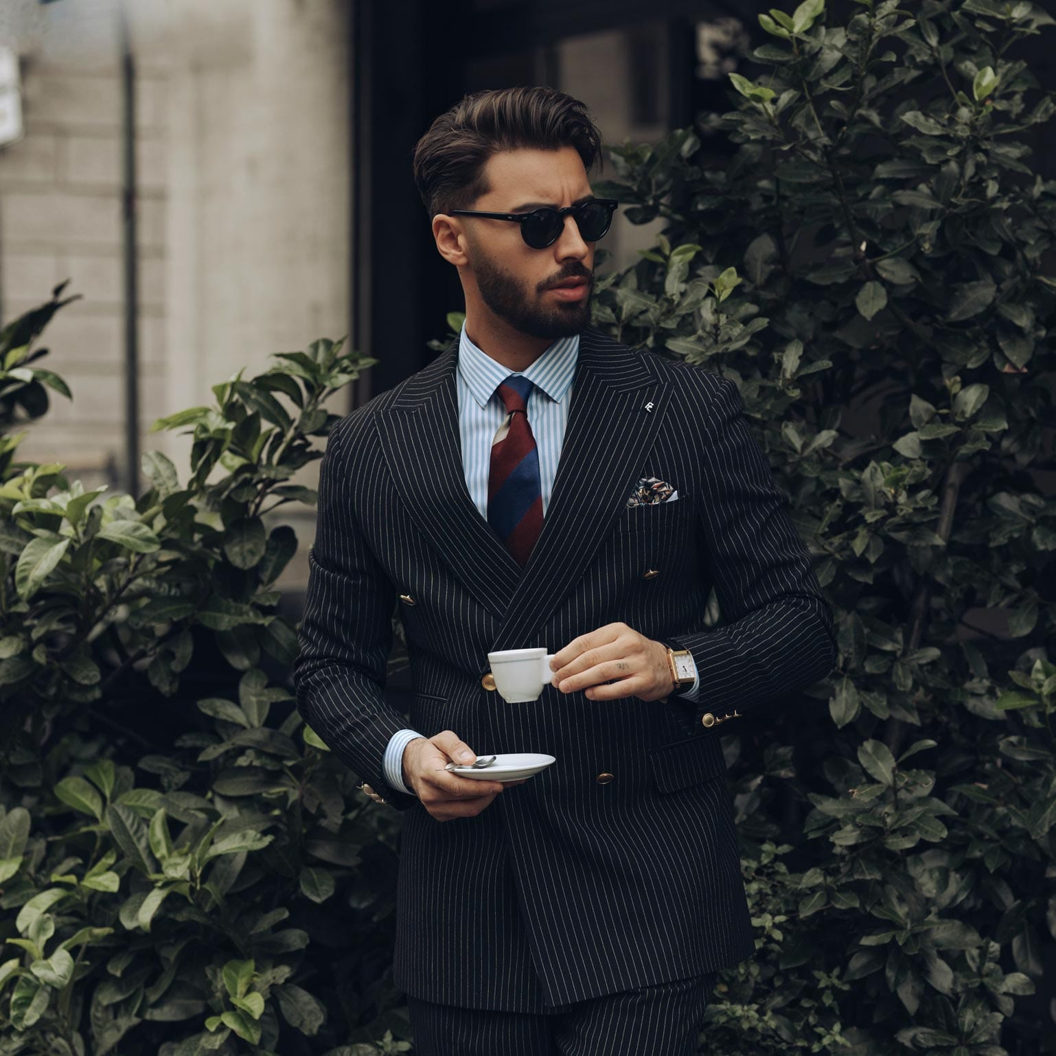 Conero - Silk Jacquard Tie - Burgundy - Solstik