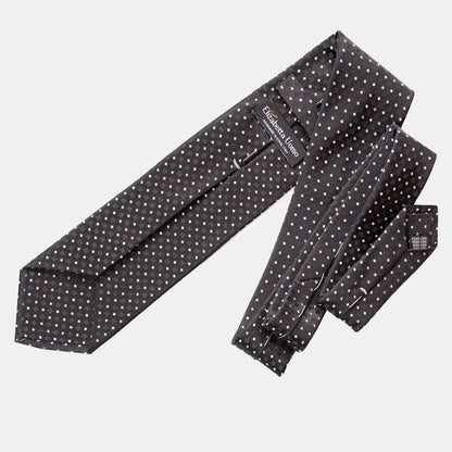 Barbera - Silk Jacquard Tie - Black - Solstik