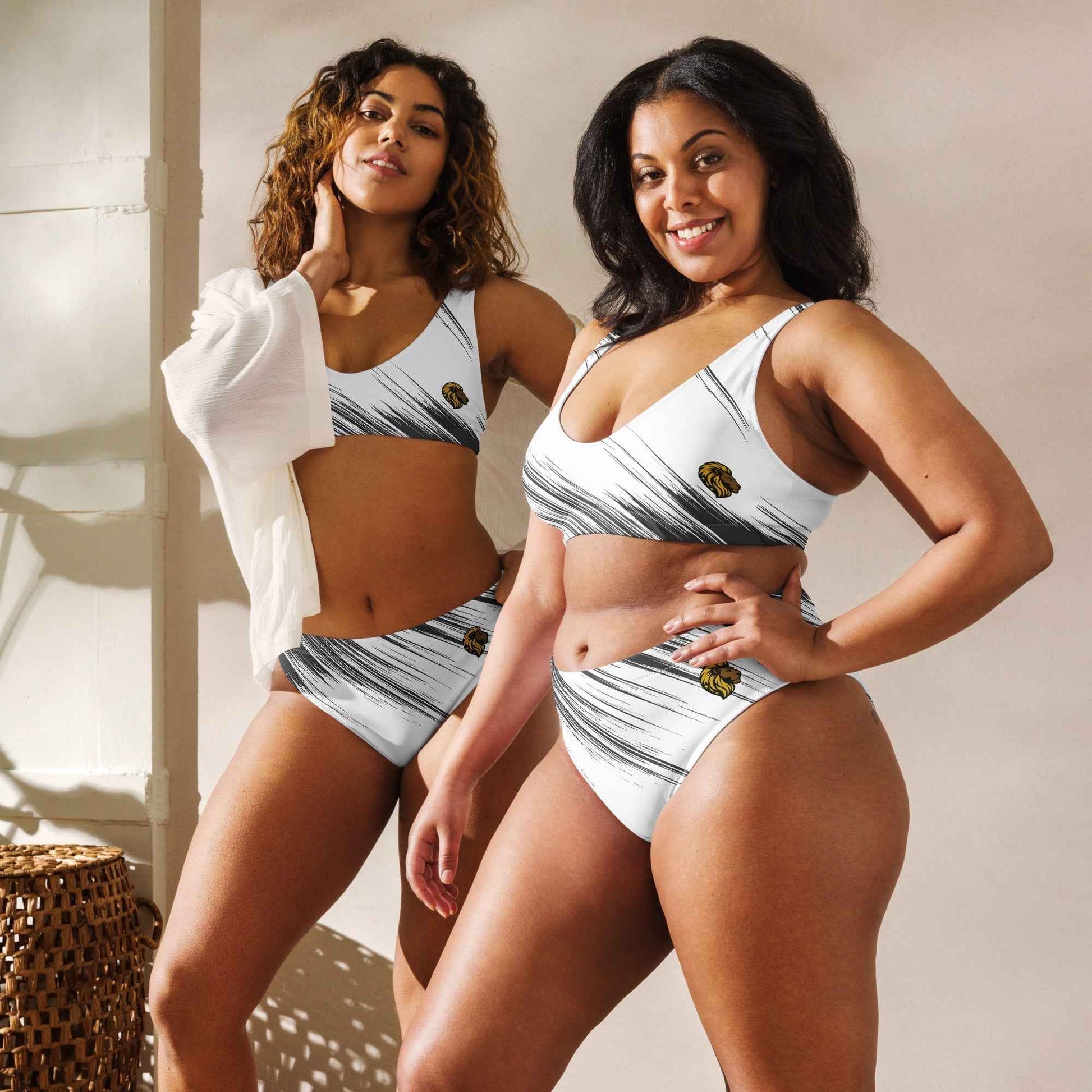 Black & White waisted bikini