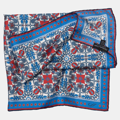 Barbaresco - Silk Neckerchief - Blue and Red - Solstik