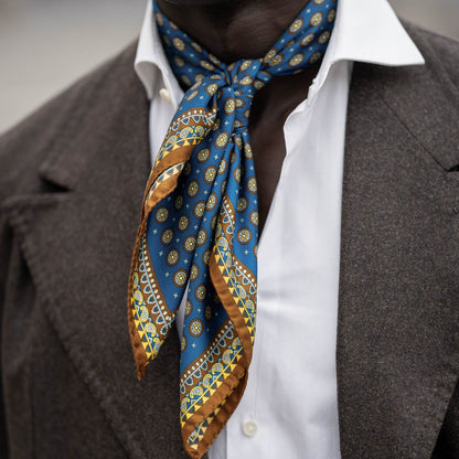 Toscana - Silk Neckerchief - Prussian Blue - Solstik