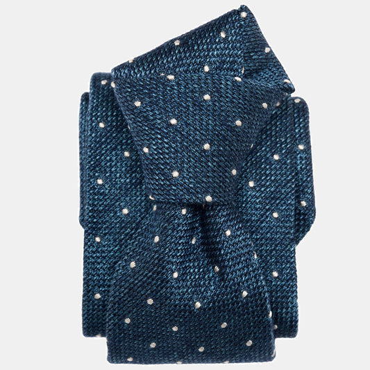 Mattei - Silk Grenadine Tie - Blue - Solstik