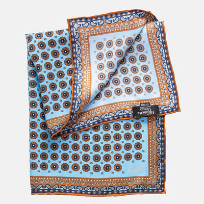 Imola - Silk Pocket Square - Sky Blue - Solstik